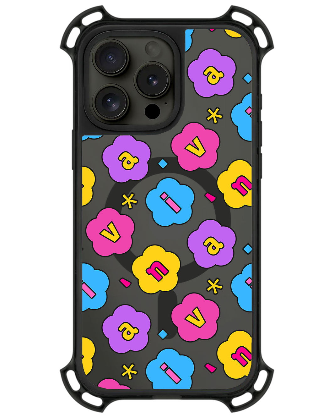 iPhone Rearguard UltimateZ - CUSTOM MONOGRAM 3.0 Flower Petals 4.0