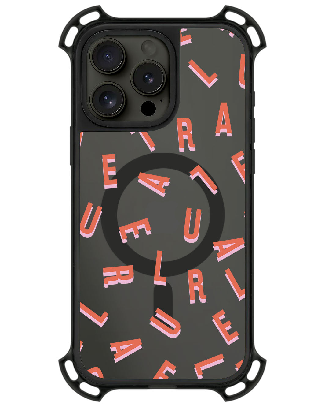 iPhone Rearguard UltimateZ - CUSTOM MONOGRAM 1.0 Coral