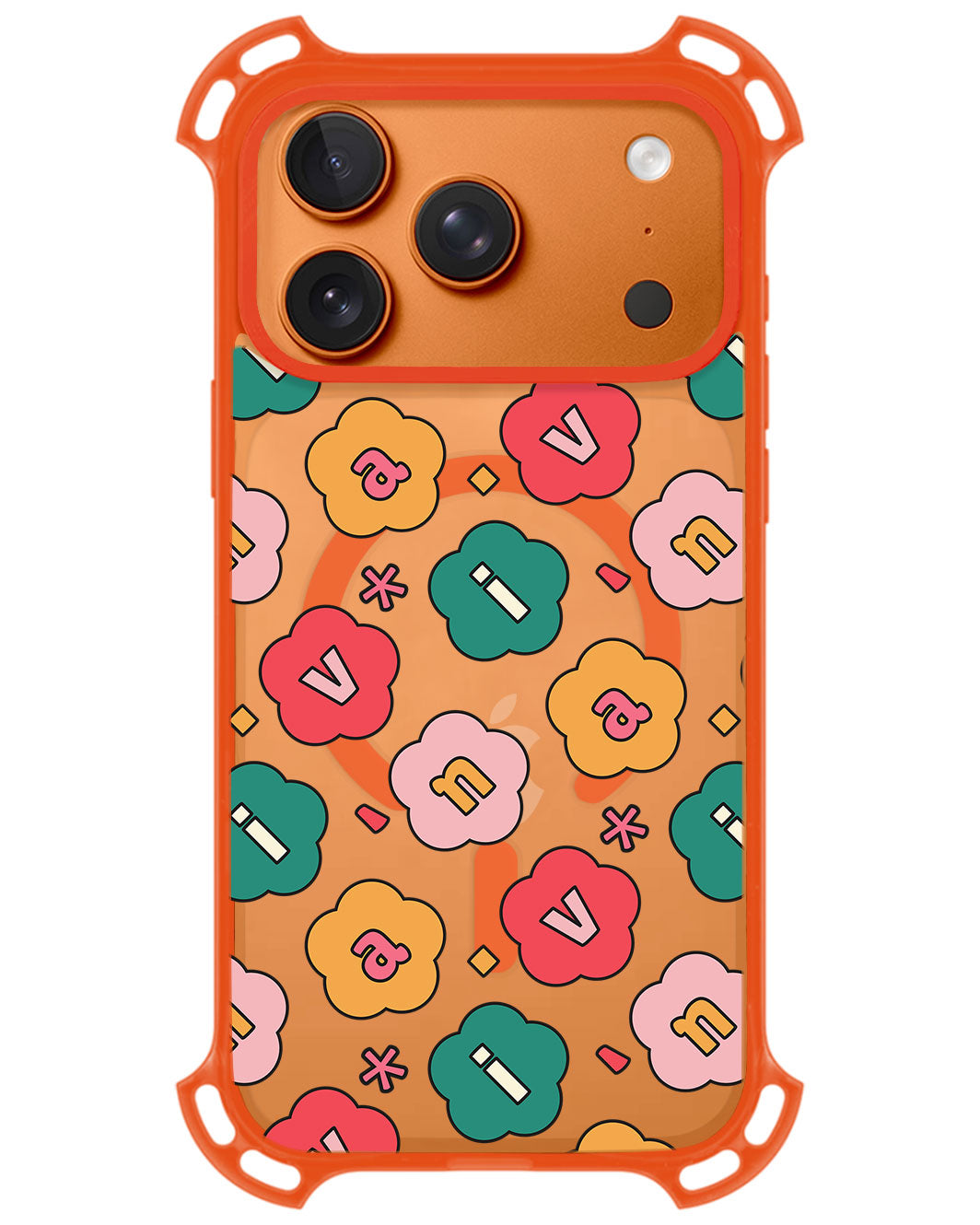 iPhone Rearguard UltimateZ - CUSTOM MONOGRAM 3.0 Flower Petals 3.0