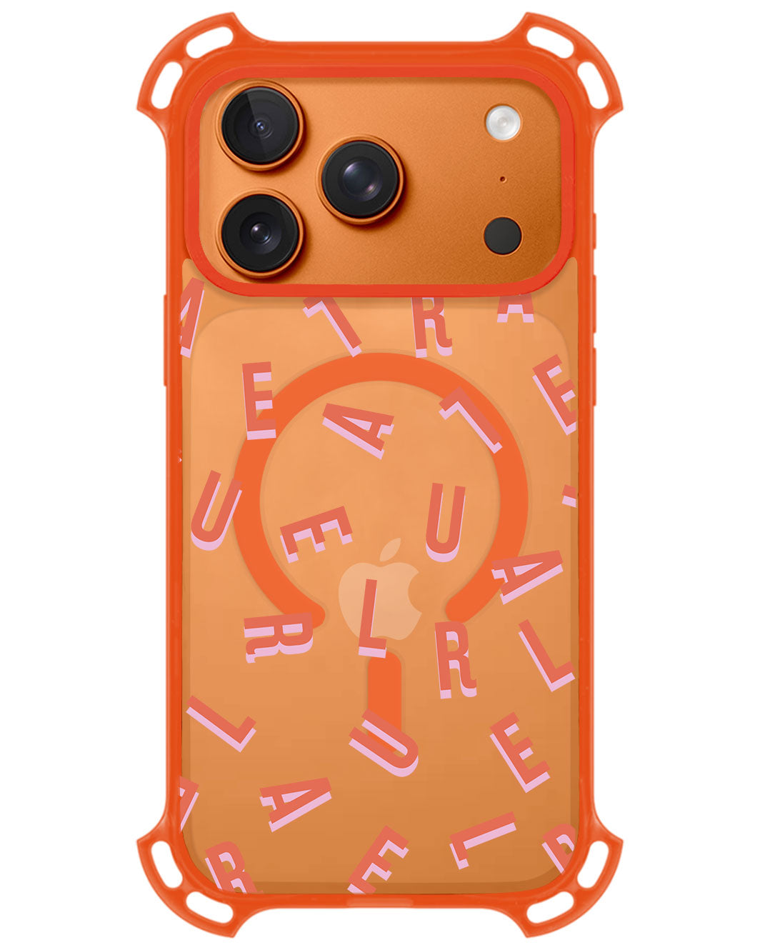 iPhone Rearguard UltimateZ - CUSTOM MONOGRAM 1.0 Coral
