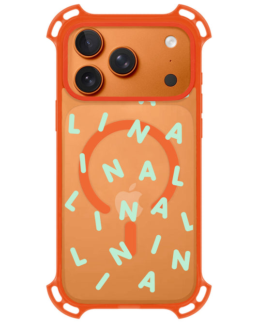 iPhone Rearguard UltimateZ - CUSTOM MONOGRAM 2.0 Tosca