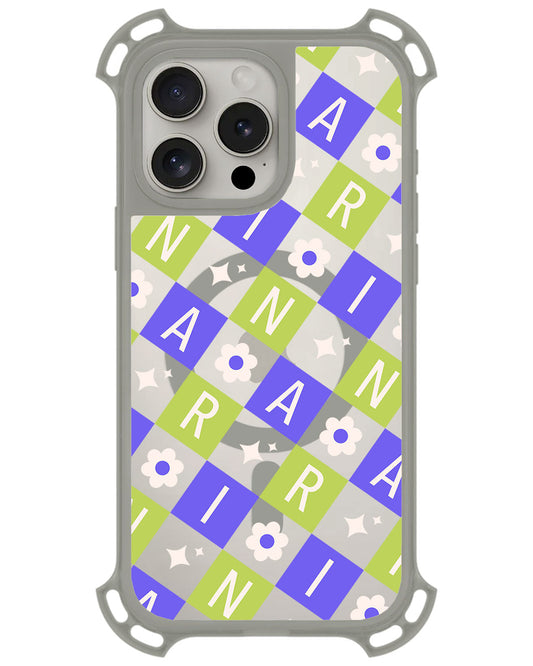 iPhone Rearguard UltimateZ - CUSTOM MONOGRAM 3.0 Flower Grid 5.0