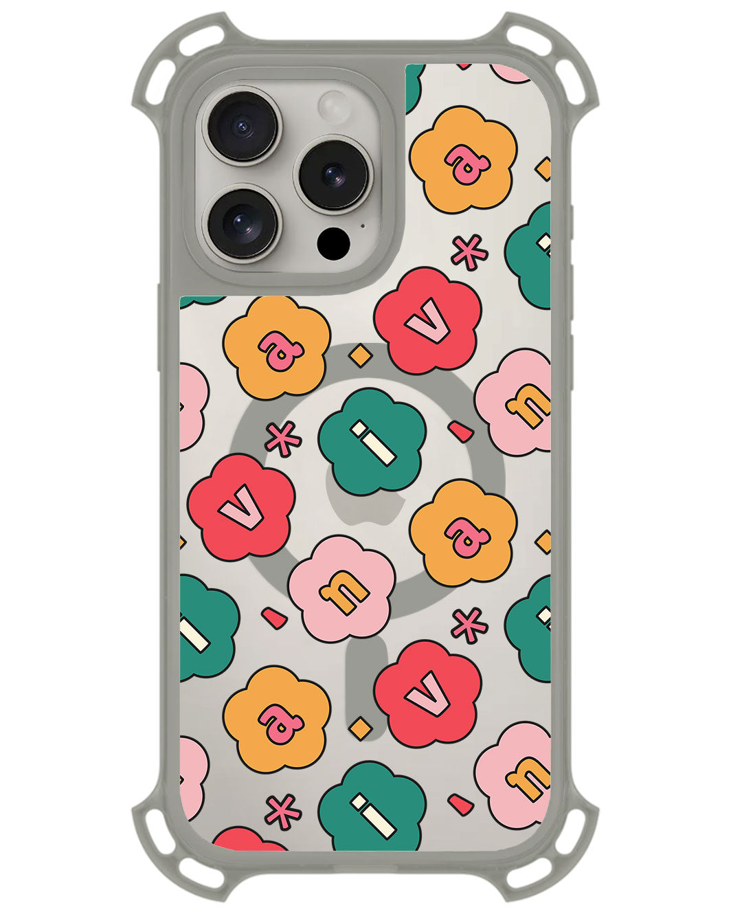 iPhone Rearguard UltimateZ - CUSTOM MONOGRAM 3.0 Flower Petals 3.0