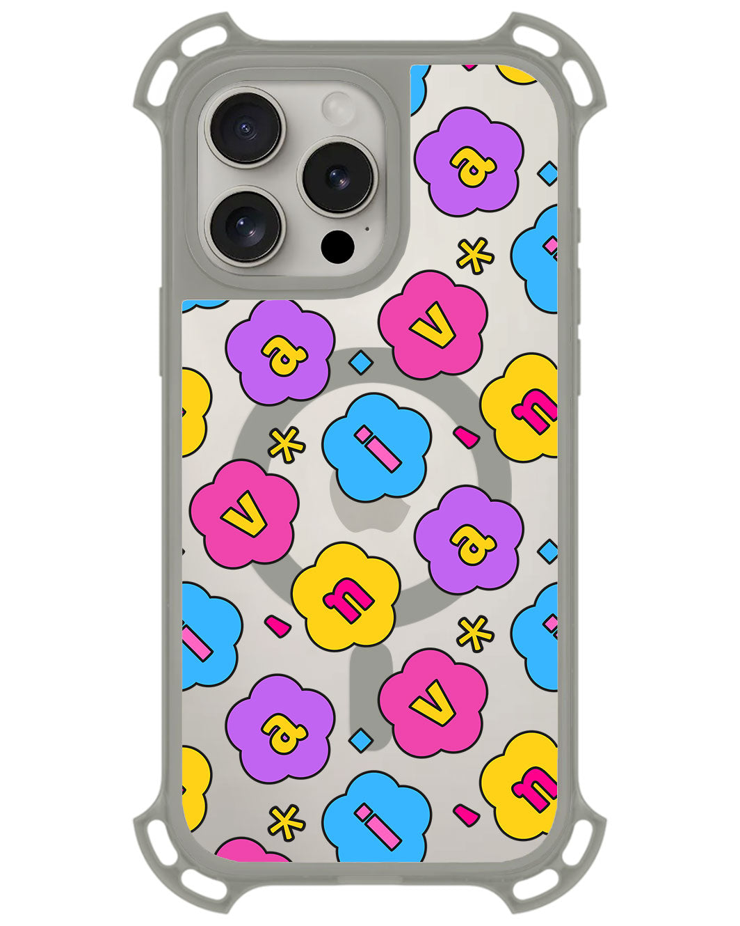 iPhone Rearguard UltimateZ - CUSTOM MONOGRAM 3.0 Flower Petals 4.0