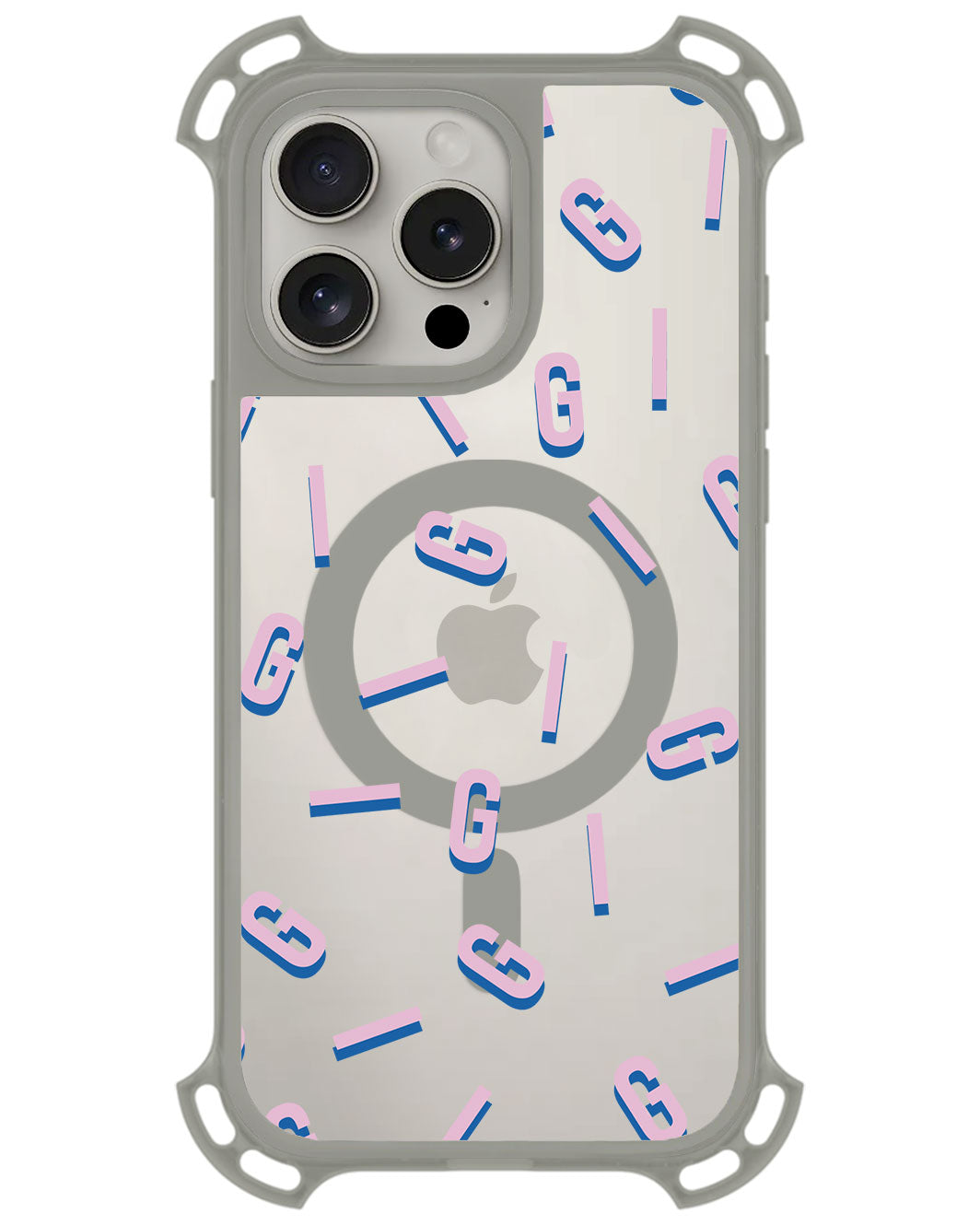 iPhone Rearguard UltimateZ - CUSTOM MONOGRAM 1.0 Cotton Candy