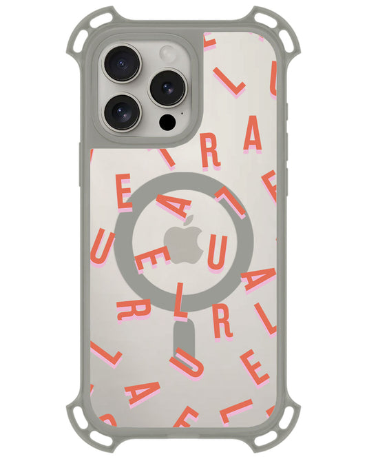 iPhone Rearguard UltimateZ - CUSTOM MONOGRAM 1.0 Coral
