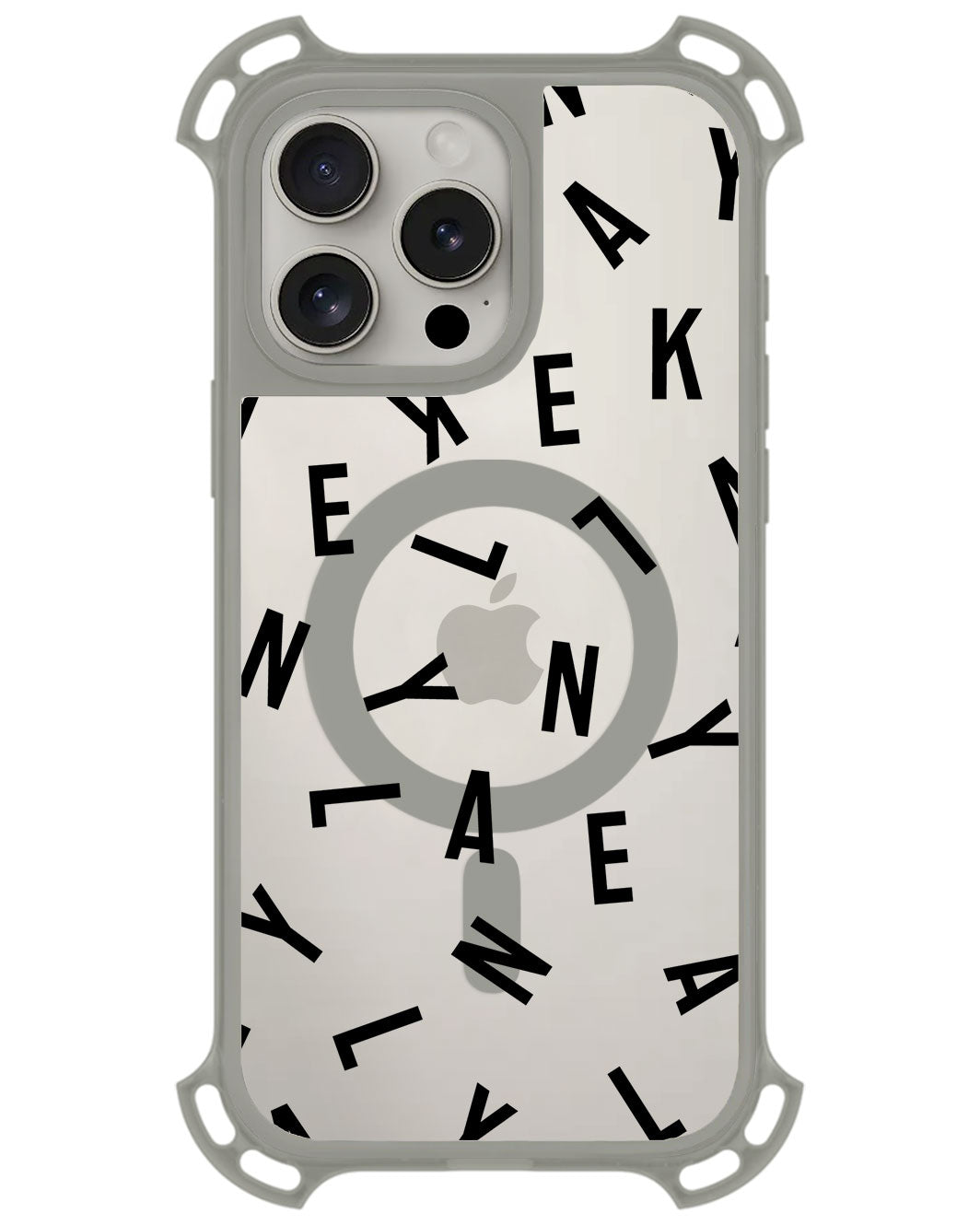 iPhone Rearguard UltimateZ - CUSTOM MONOGRAM 1.0 Noir