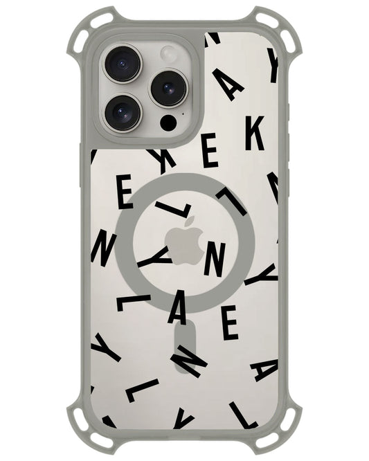 iPhone Rearguard UltimateZ - CUSTOM MONOGRAM 1.0 Noir