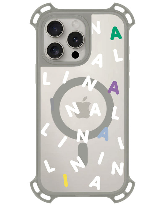 iPhone Rearguard UltimateZ - CUSTOM MONOGRAM 2.0 White