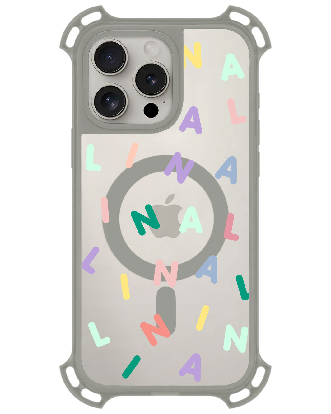 iPhone Rearguard UltimateZ - CUSTOM MONOGRAM 2.0 Rainbow