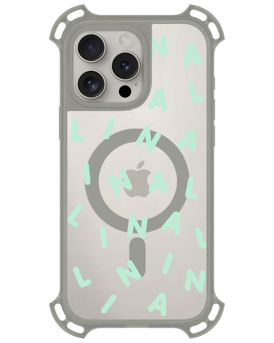 iPhone Rearguard UltimateZ - CUSTOM MONOGRAM 2.0 Tosca