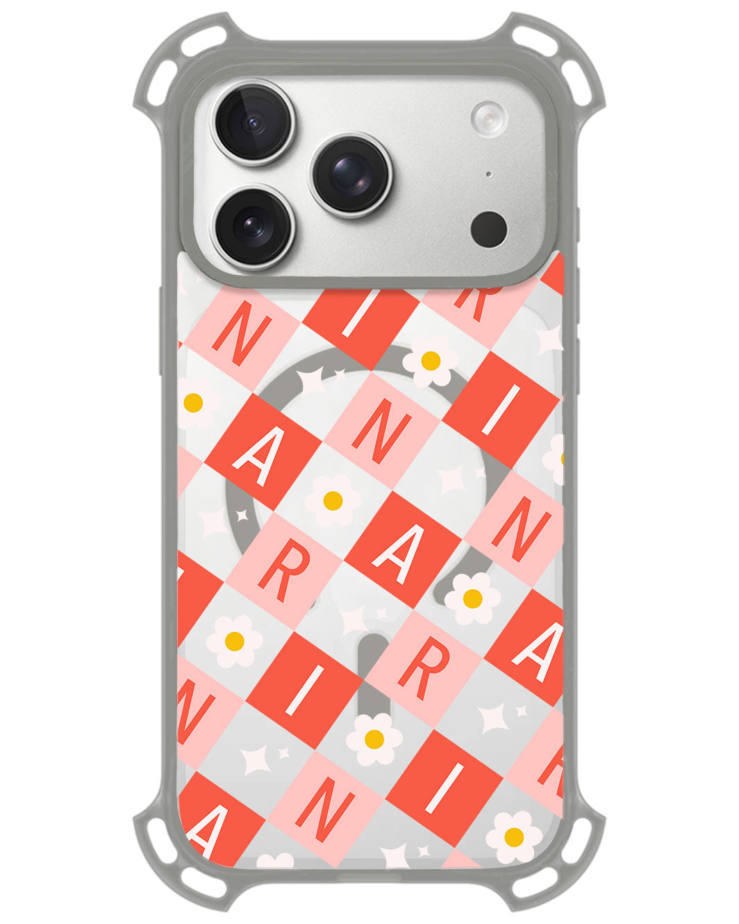 iPhone Rearguard UltimateZ - CUSTOM MONOGRAM 3.0 Flower Grid 2.0
