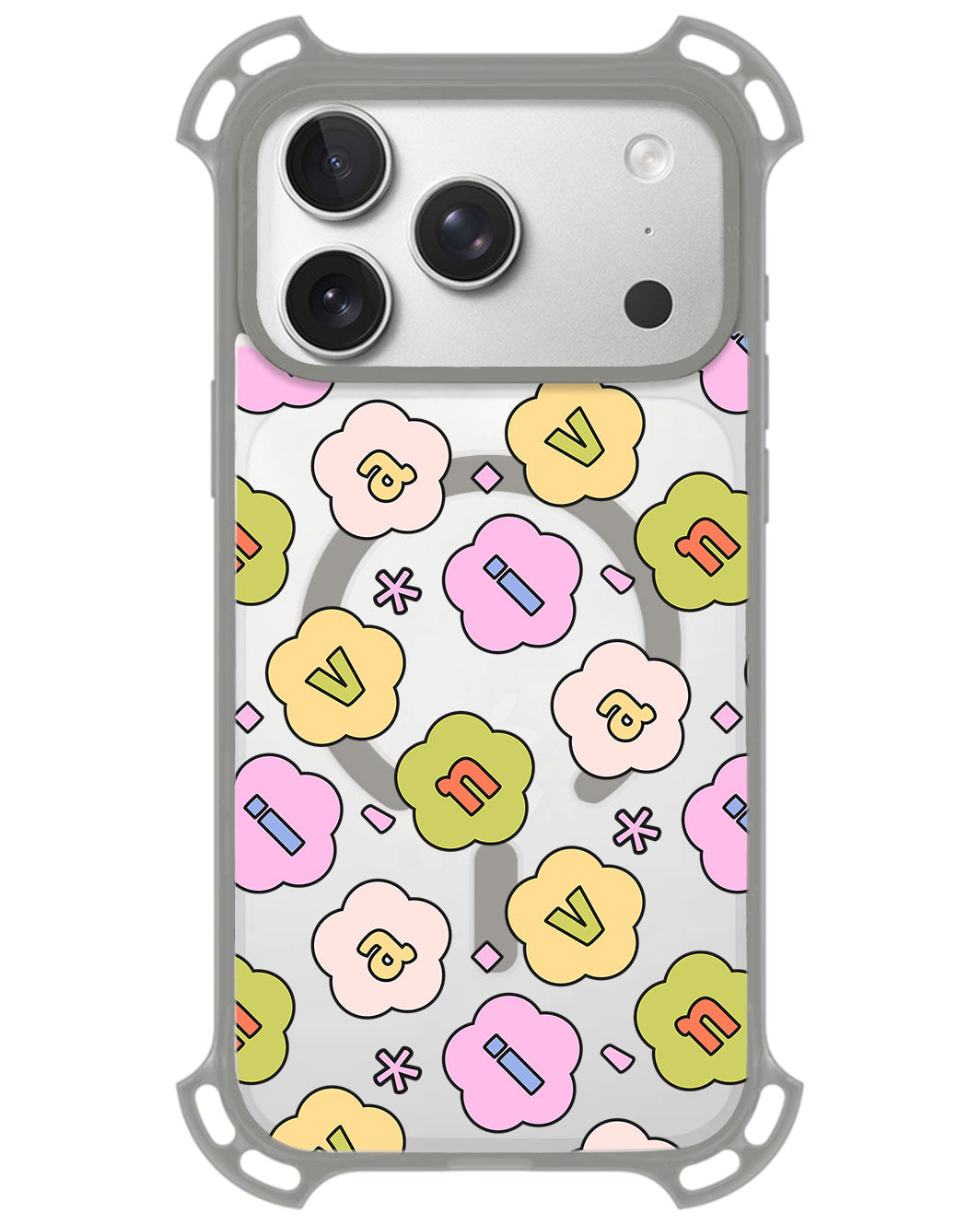 iPhone Rearguard UltimateZ - CUSTOM MONOGRAM 3.0 Flower Petals 1.0