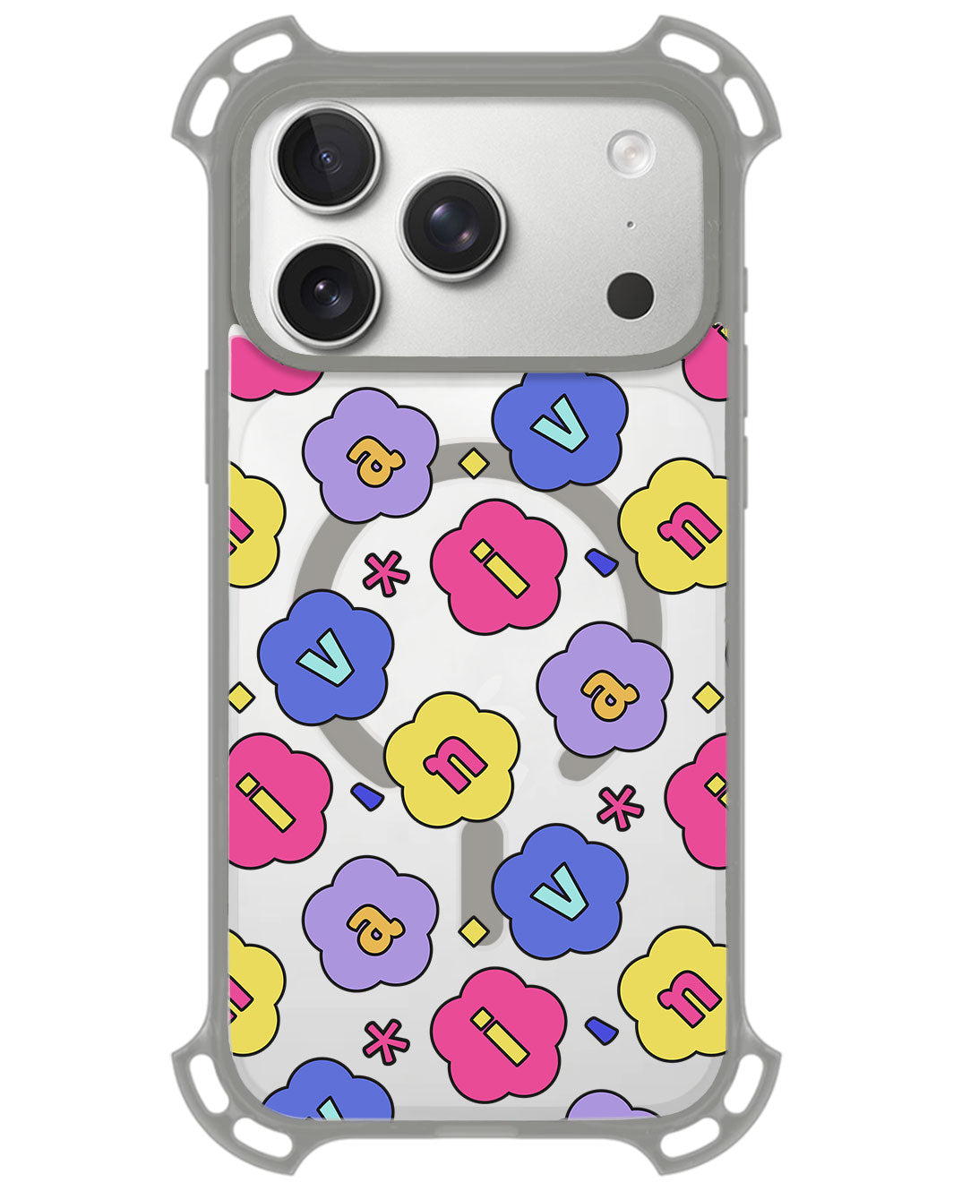 iPhone Rearguard UltimateZ - CUSTOM MONOGRAM 3.0 Flower Petals 2.0