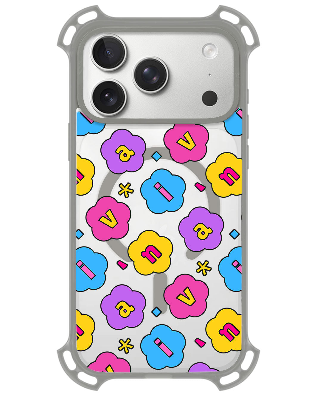 iPhone Rearguard UltimateZ - CUSTOM MONOGRAM 3.0 Flower Petals 4.0