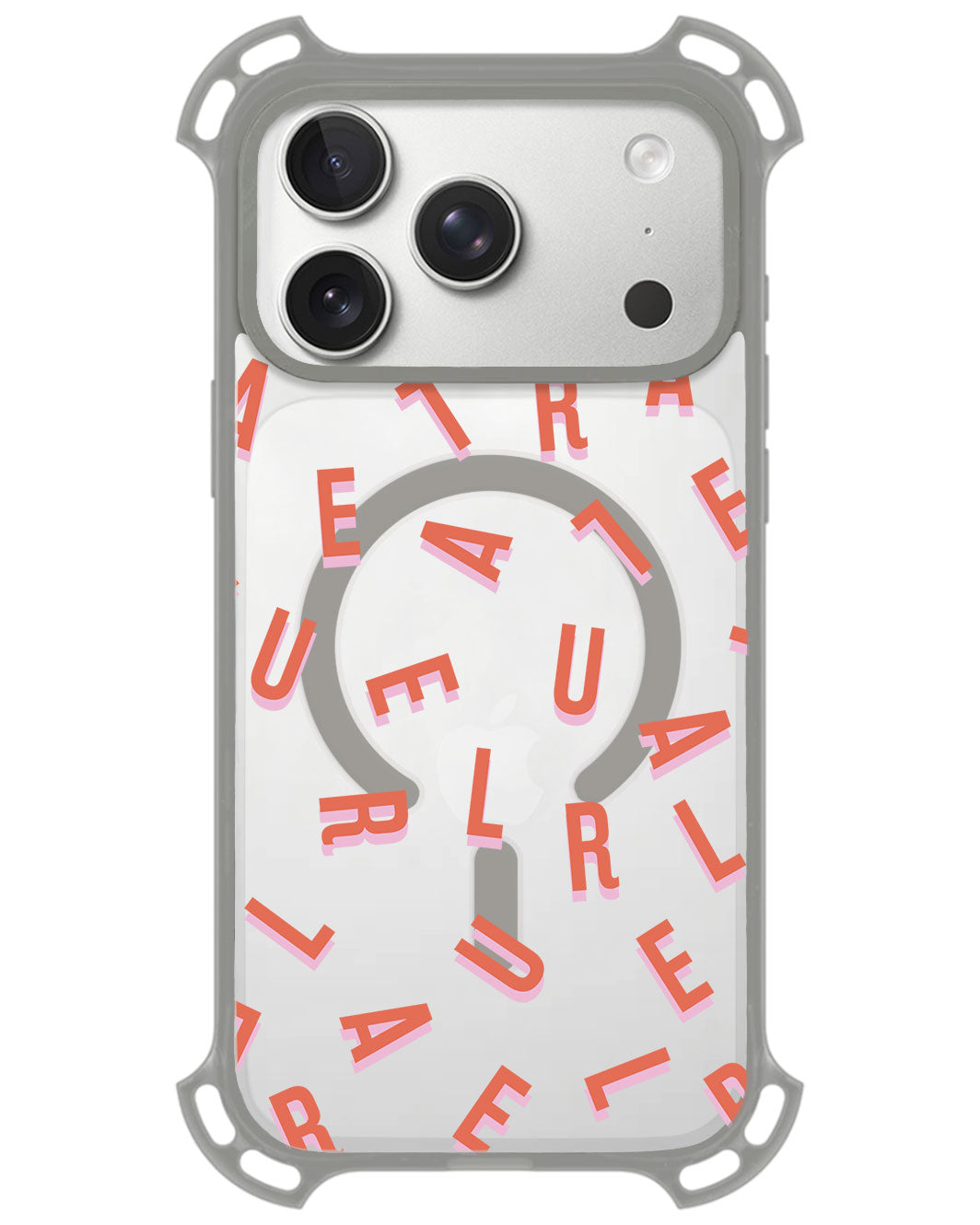 iPhone Rearguard UltimateZ - CUSTOM MONOGRAM 1.0 Coral