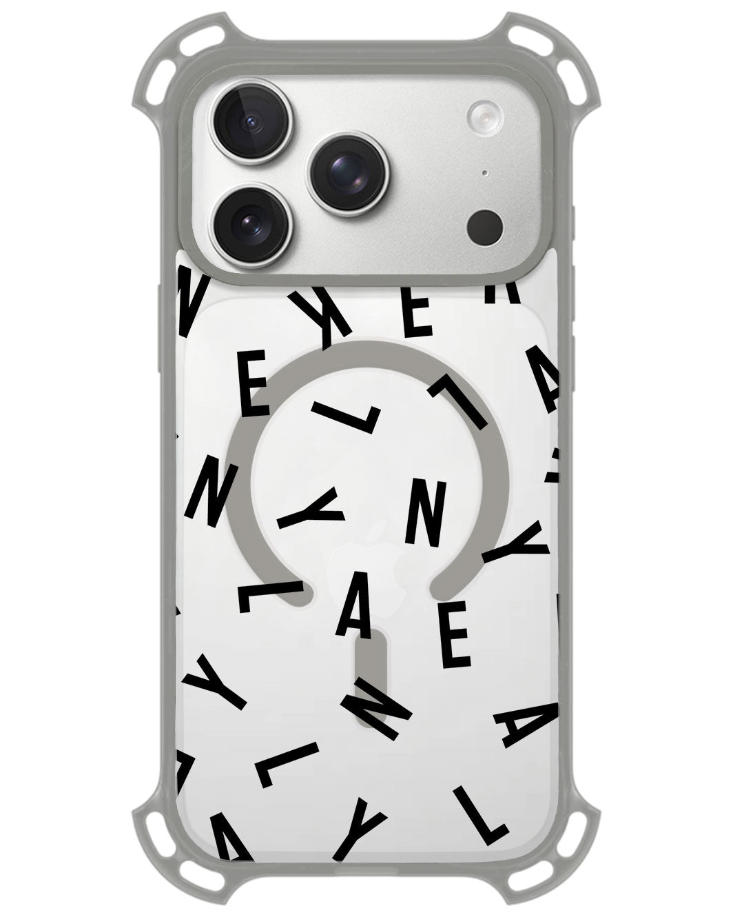 iPhone Rearguard UltimateZ - CUSTOM MONOGRAM 1.0 Noir