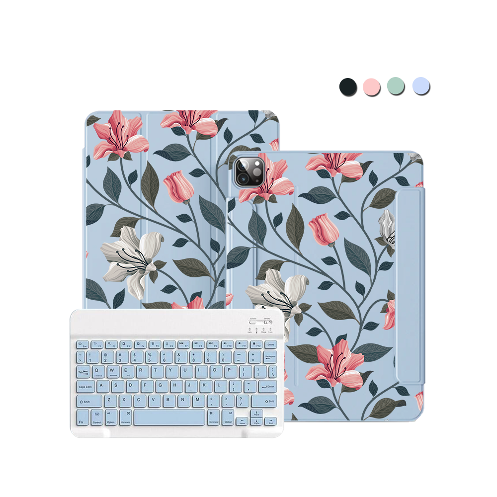 ฝาพับคีย์บอร์ดไร้สายสำหรับ iPad / Android - Valerie