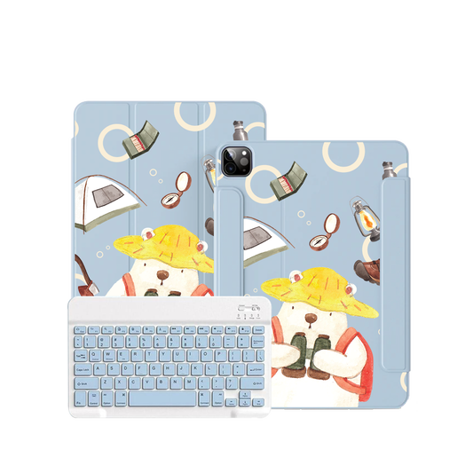 ฝาพับคีย์บอร์ดไร้สายสำหรับ iPad / Android - Adventure of Bear