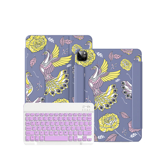 ฝาพับคีย์บอร์ดไร้สายสำหรับ iPad / Android Tab - Bird of Paradise 4.0