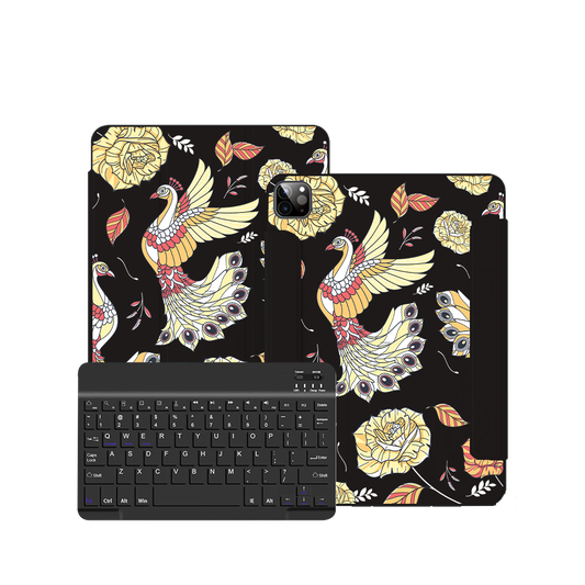 ฝาพับคีย์บอร์ดไร้สายสำหรับ iPad / Android Tab - Bird of Paradise 5.0