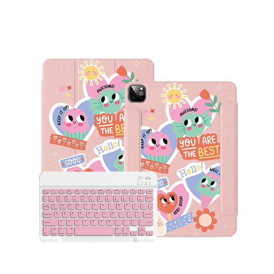 ฝาพับคีย์บอร์ดไร้สายสำหรับ iPad / Android Tab - Dessert Party