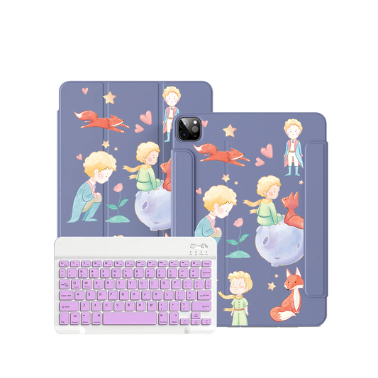 ฝาพับคีย์บอร์ดไร้สายสำหรับ iPad / Android - Little Prince &amp; Fox