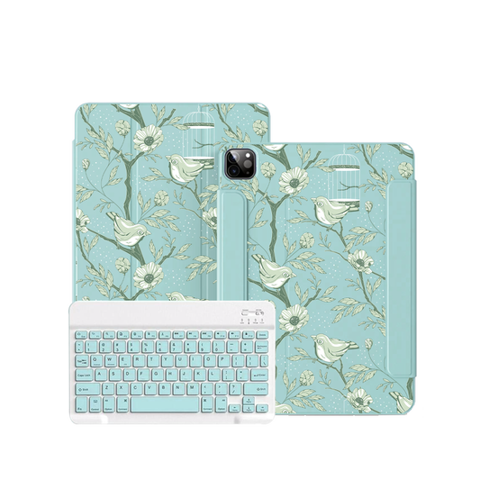ฝาพับคีย์บอร์ดไร้สายสำหรับ iPad / Android - Lovebird Monochrome 4.0