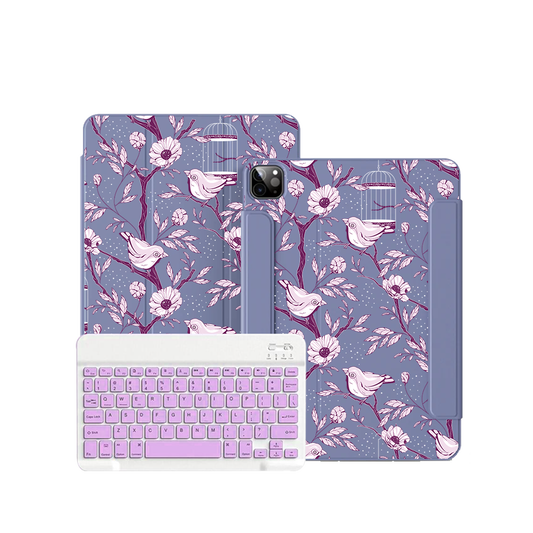 ฝาพับคีย์บอร์ดไร้สายสำหรับ iPad / Android Tab - Lovebird Monochrome 5.0
