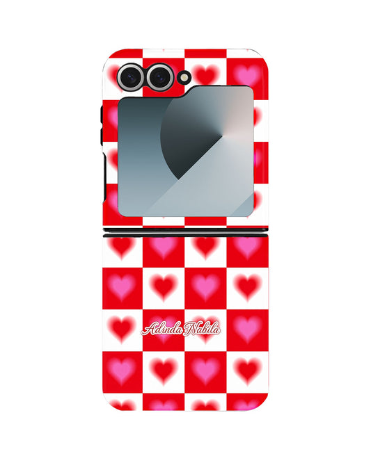 Android Flip Rearguard Defender - Love Checkered