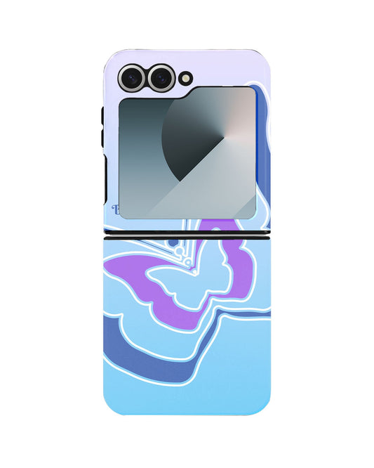 Android Flip Rearguard Defender - Butterfly Mirror Violet