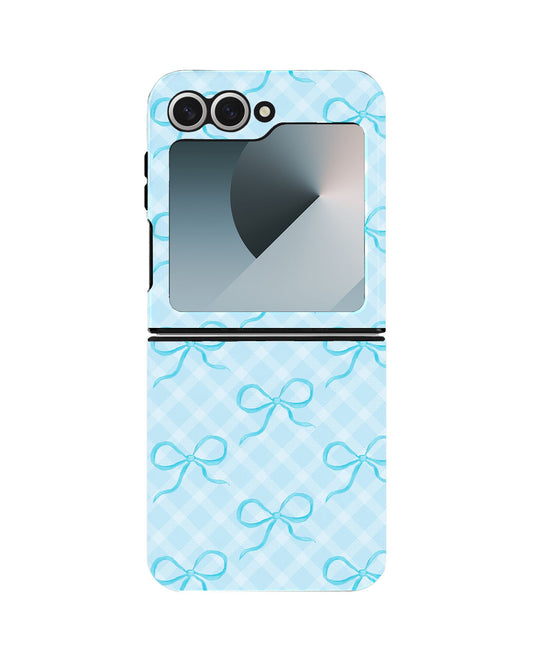 Android Flip Rearguard Defender - Coquette Blue Bow