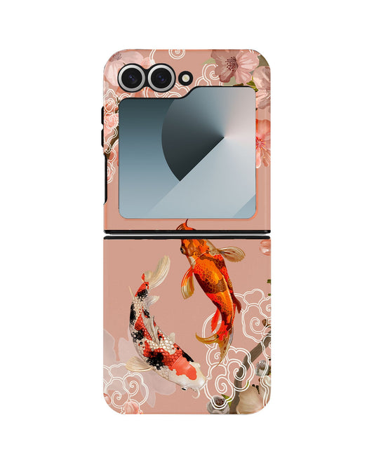 Android Flip Rearguard Defender - Oil Painting Koi