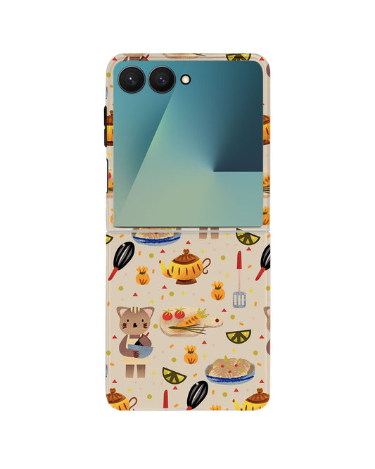 Android Flip Rearguard Defender - Cooking Cat