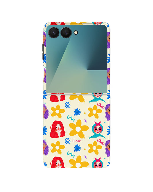 Android Flip Rearguard Defender - Daisy Faces