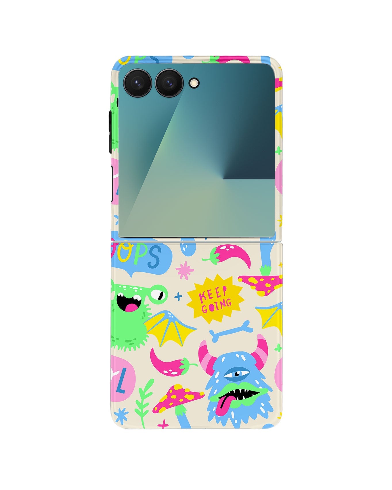 Android Flip Rearguard Defender - Monster Say Keep Going