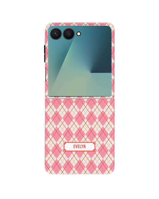 Android Flip Rearguard Defender - Pink Argyle