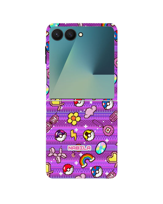 Android Flip Rearguard Defender - Pink Glitch