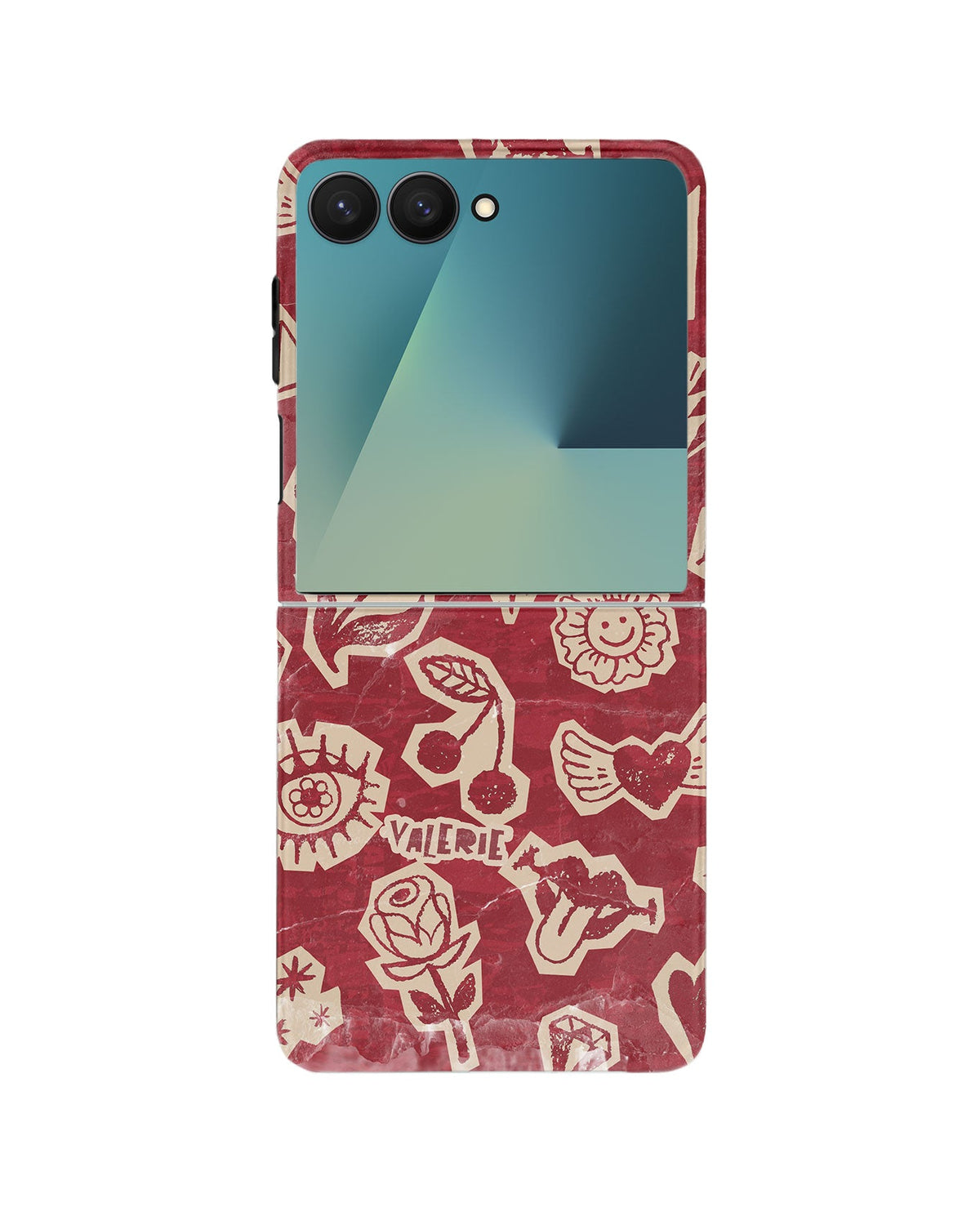 Android Flip Rearguard Defender - Red Fragments