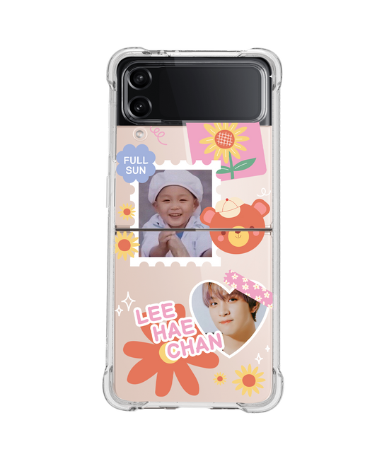 Android Flip / Fold Rearguard Hybrid - Face Grid Sunflower
