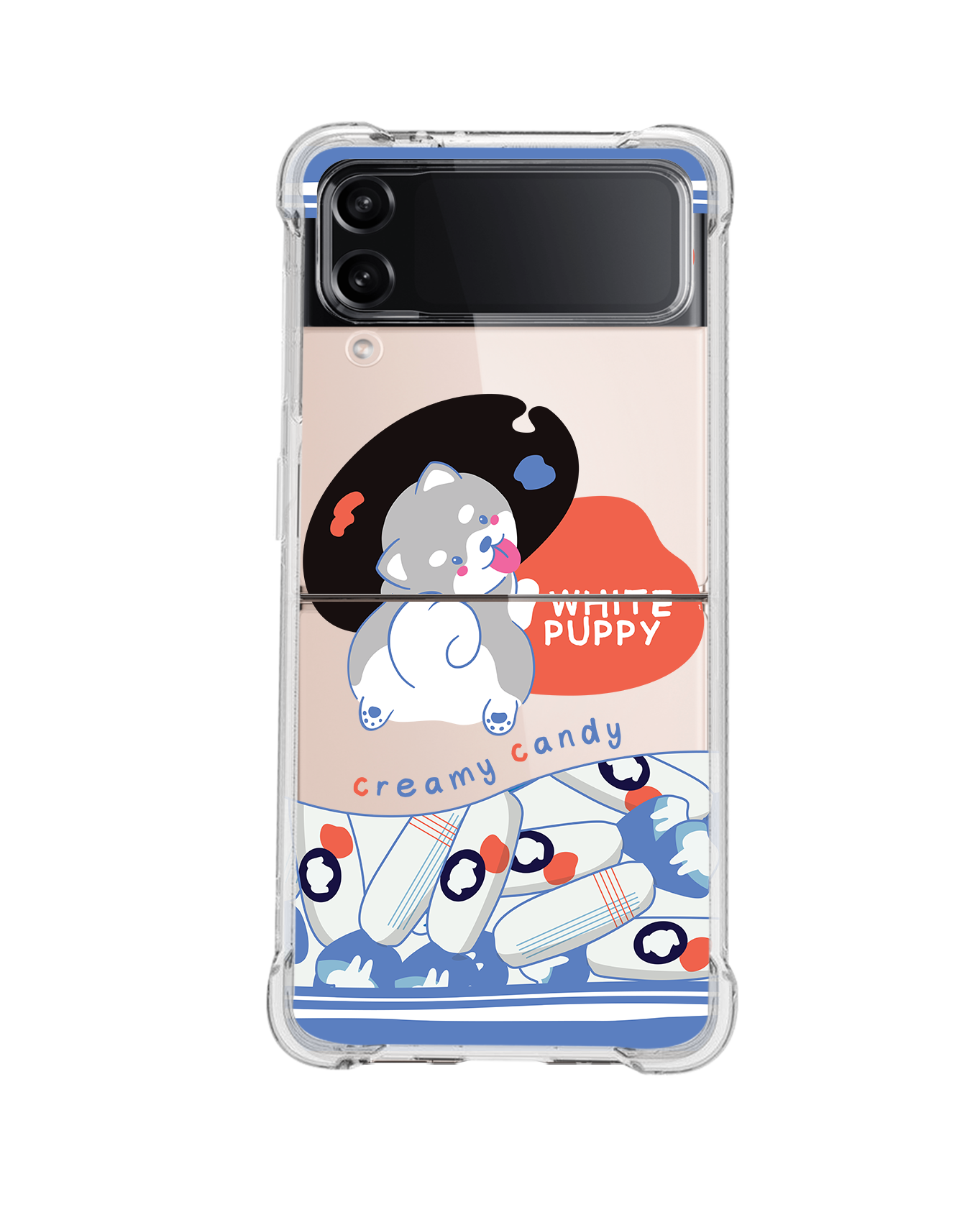 Android Flip / Fold Rearguard Hybrid - White Puppy