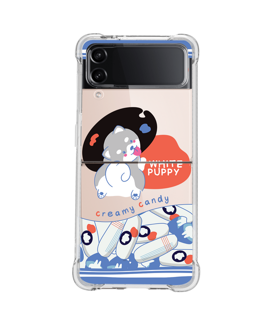 Android Flip / Fold Rearguard Hybrid - White Puppy