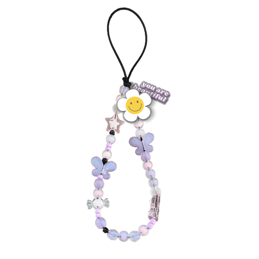 Beaded Strap with Acrylic Charm  - Abstract Quotes 5.0 & 6.0