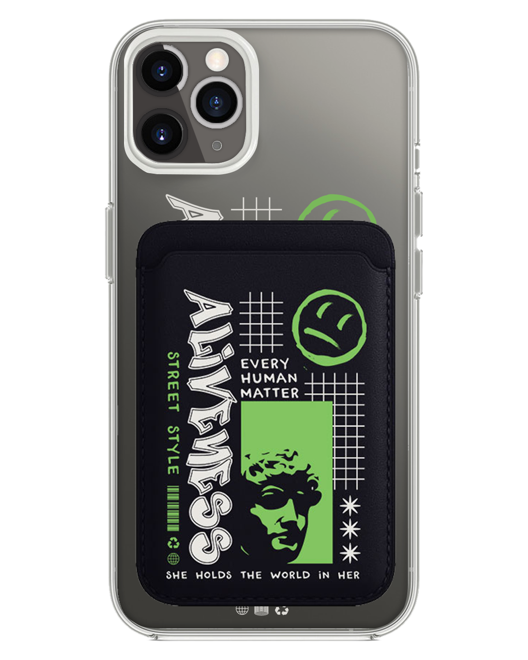 iPhone Magnetic Wallet Case - Alive