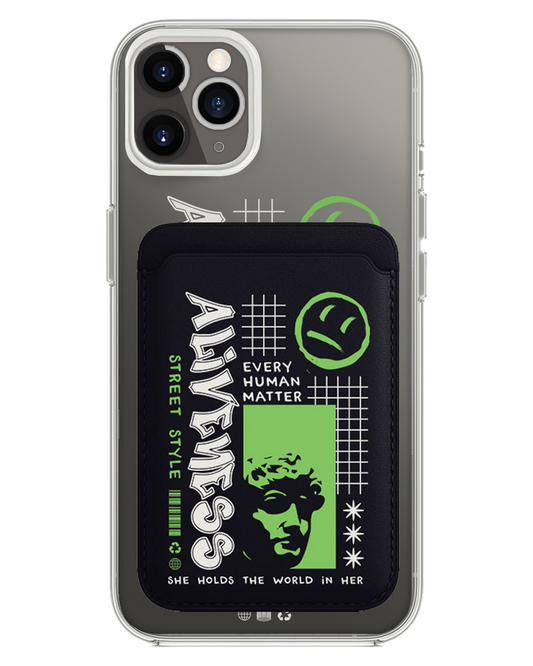 iPhone Magnetic Wallet Case - Alive