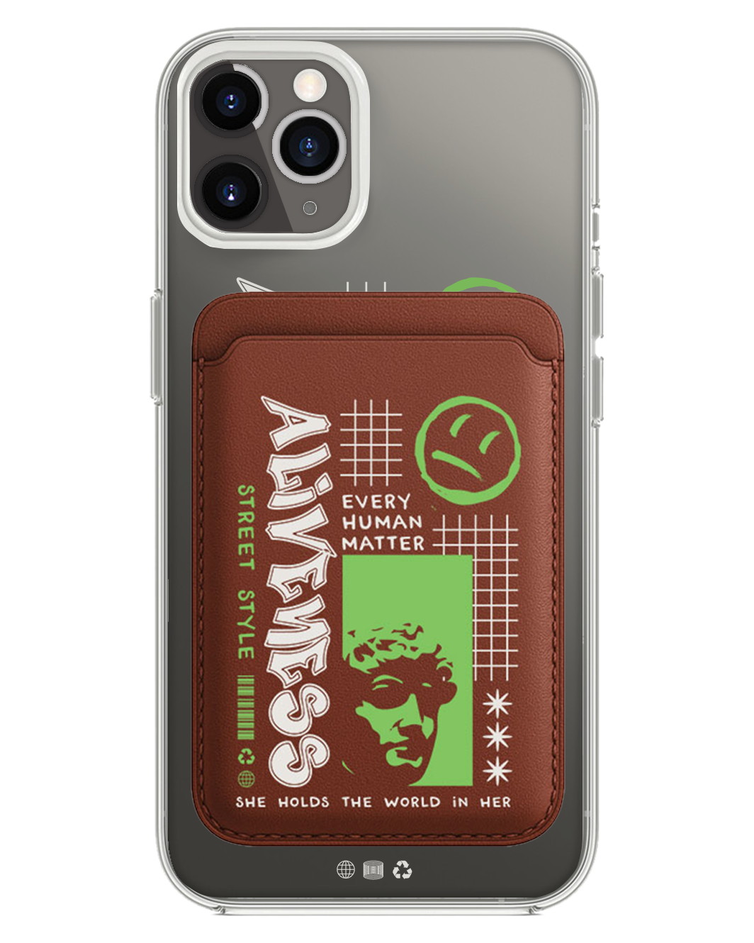 iPhone Magnetic Wallet Case - Alive
