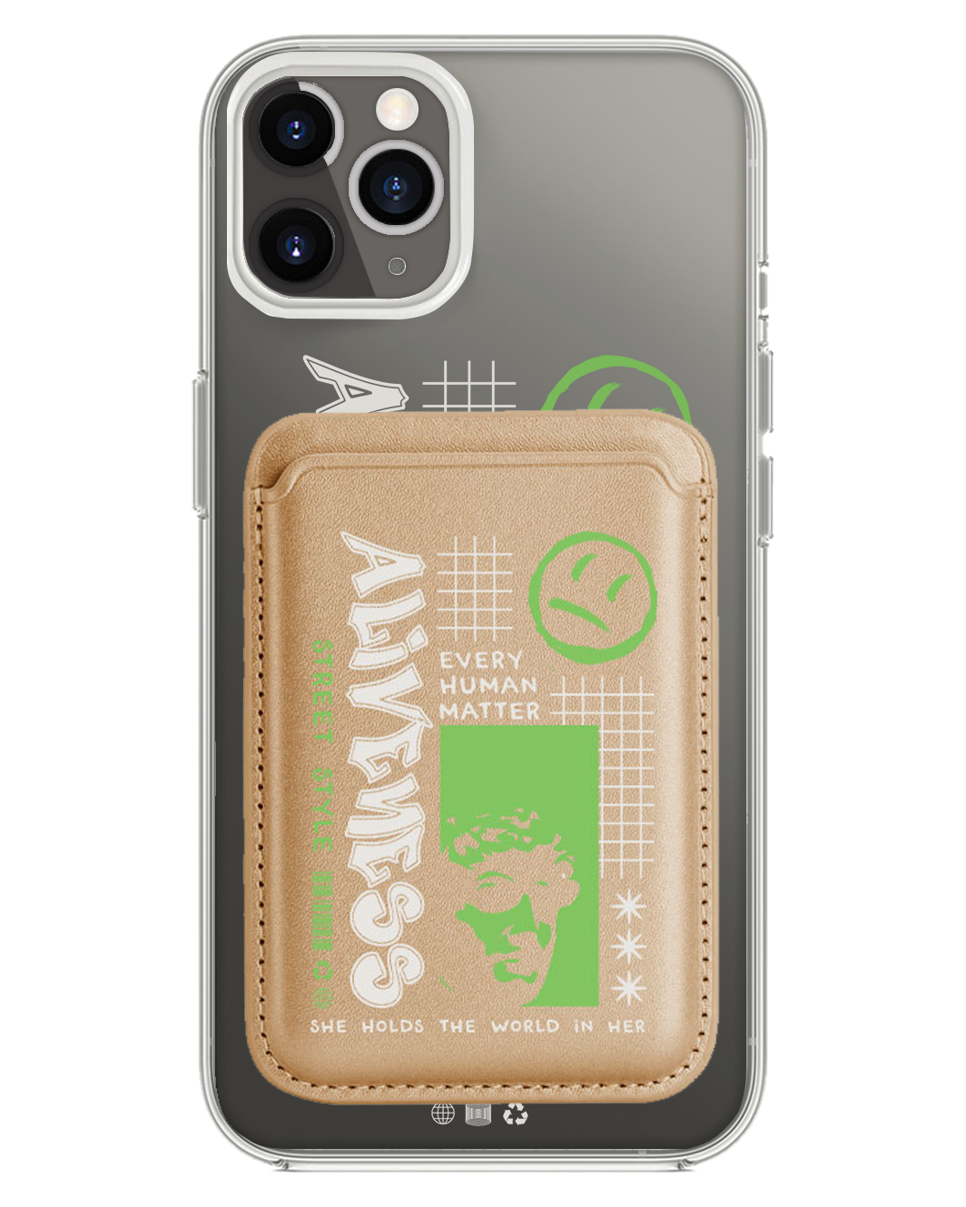 iPhone Magnetic Wallet Case - Alive