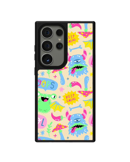 Android Leather Grip - Monster Say Keep Going
