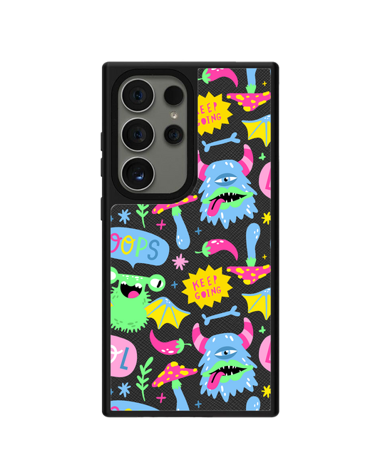 Android Leather Grip - Monster Say Keep Going