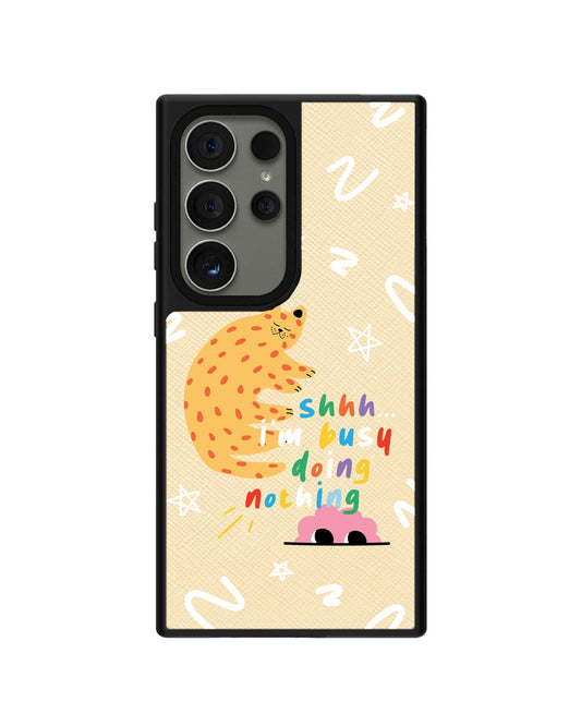 Android Leather Grip - Busy Doing Nothing